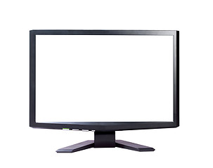 Image showing Modern widescreen tv lcd monitor