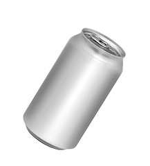 Image showing Blank aluminum soda can isolated