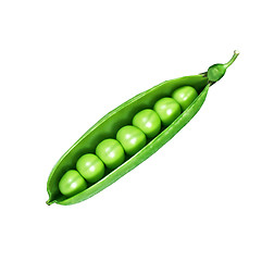 Image showing peas isolated