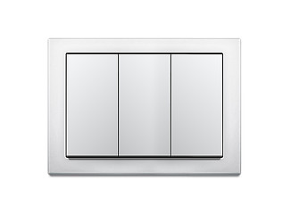 Image showing light switch isolated on white background