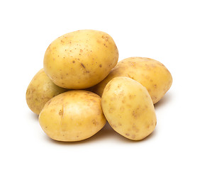 Image showing potato isolated on white background close up