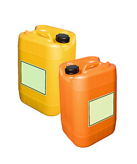 Image showing fuel containers isolated