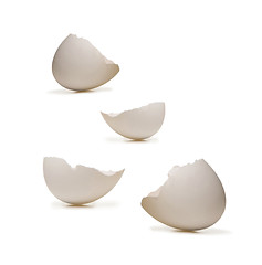 Image showing broken eggs