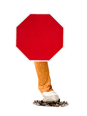 Image showing stop smoking sign