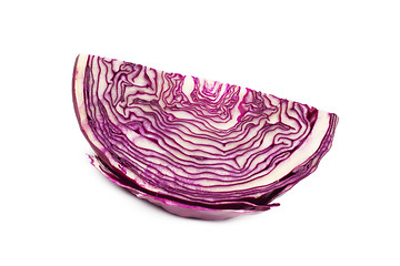 Image showing red cabbage isolated on white