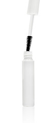 Image showing white mascara for eyes isolated