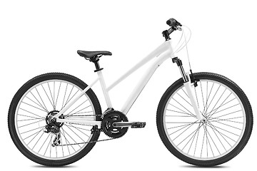 Image showing New bicycle isolated on a white background