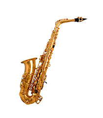 Image showing Saxophone isolated on white