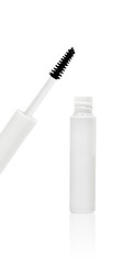 Image showing white mascara for eyes isolated