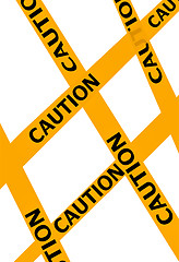 Image showing illustration of warning ribbons