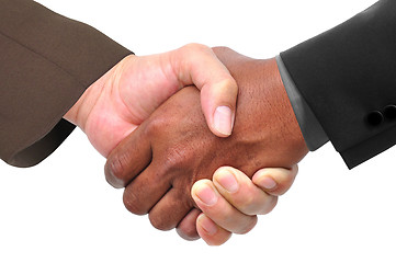 Image showing businessmen shaking hand