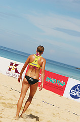 Image showing American player competes in the quarter finals of the Swatch-FIV