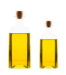 Image showing olive oil in bottles