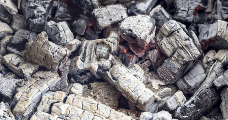 Image showing burning charcoal 