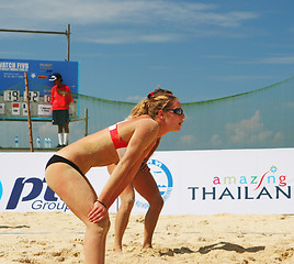 Image showing Quarter finals of the Swatch-FIVB Women's Beach Volleyball World