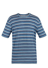 Image showing blue striped t-shirt