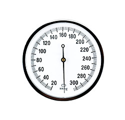 Image showing close up view of a sphygmomanometer