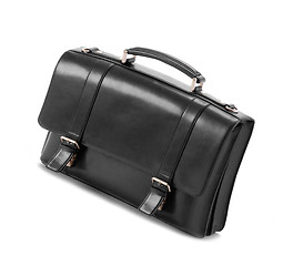 Image showing Black business briefcase isolated
