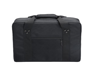Image showing black canvas laptop bag 