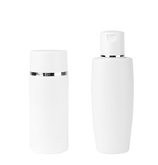 Image showing Blank Two Plastic Bottle On White Background