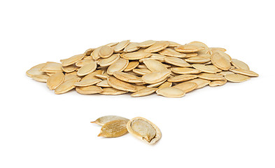 Image showing Pumpkin Seeds (Pepitas) Isolated