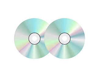 Image showing Cd disc on white background