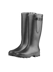 Image showing Rubber Boots on White Background