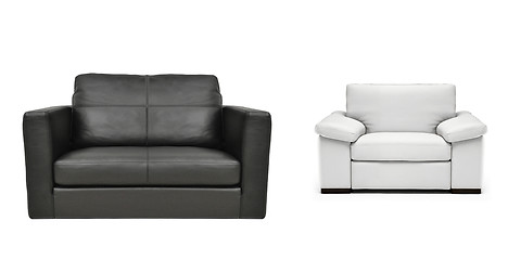 Image showing two armchairs isolated