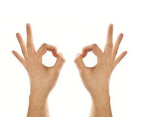 Image showing Hand ok sign
