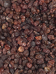 Image showing black raisins