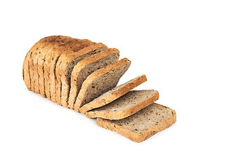 Image showing Sliced bread. Isolated on a white background