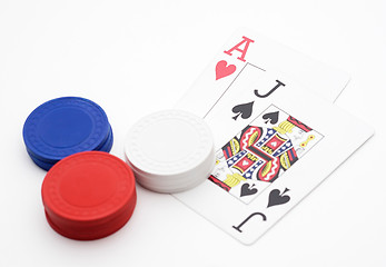 Image showing Black Jack and Chips