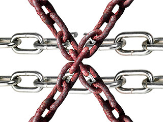 Image showing old and new chains