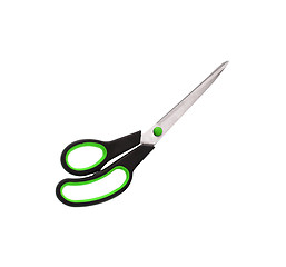 Image showing scissors with plastic handles