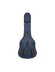 Image showing blue guitar case isolated on white