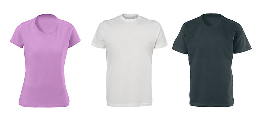 Image showing collection of various t shirts