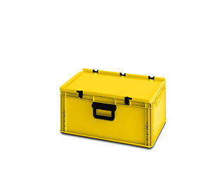 Image showing yellow plastic box