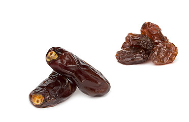 Image showing dried dates on white background