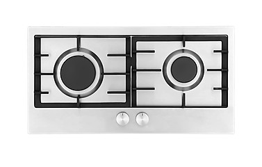 Image showing Gas hob isolated on white