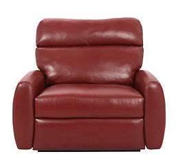 Image showing red luxury armchair isolated