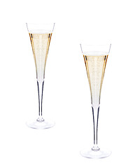 Image showing nice champagne in glasses