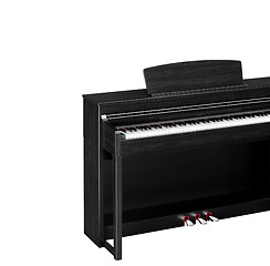 Image showing Real black grand piano isolated on white