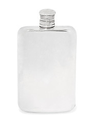 Image showing Empty colorless glass bottle