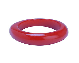 Image showing red bracelet isolated on white