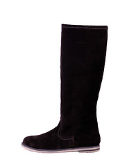 Image showing Black female high boot isolated