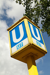 Image showing subway sign