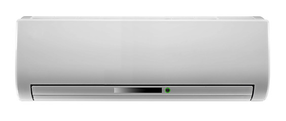 Image showing white air conditioner isolated