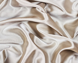 Image showing white satin fabric as a background