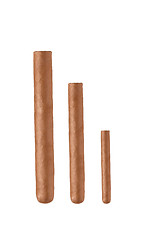 Image showing three cigars on white background