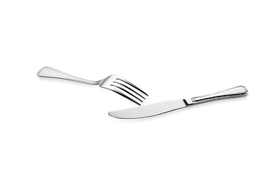 Image showing fork and knife isolated